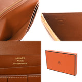 HERMES エルメス ベアンクラシック フォーブ □L刻印(2008年頃) レディース ボックスカーフ 長財布 Bランク 中古 銀蔵