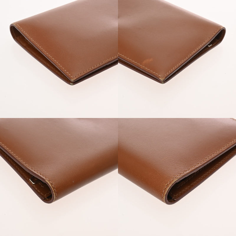 HERMES エルメス ベアンクラシック フォーブ □L刻印(2008年頃) レディース ボックスカーフ 長財布 Bランク 中古 銀蔵