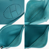 HERMES エルメス エヴリン3 GM ターコイズ □R刻印(2014年頃) ユニセックス トリヨンクレマンス ショルダーバッグ Bランク 中古 銀蔵