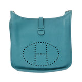 HERMES エルメス エヴリン3 GM ターコイズ □R刻印(2014年頃) ユニセックス トリヨンクレマンス ショルダーバッグ Bランク 中古 銀蔵