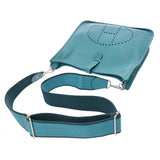 HERMES エルメス エヴリン3 GM ターコイズ □R刻印(2014年頃) ユニセックス トリヨンクレマンス ショルダーバッグ Bランク 中古 銀蔵
