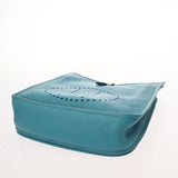 HERMES エルメス エヴリン3 GM ターコイズ □R刻印(2014年頃) ユニセックス トリヨンクレマンス ショルダーバッグ Bランク 中古 銀蔵