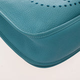 HERMES エルメス エヴリン3 GM ターコイズ □R刻印(2014年頃) ユニセックス トリヨンクレマンス ショルダーバッグ Bランク 中古 銀蔵