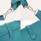 HERMES エルメス エヴリン3 GM ターコイズ □R刻印(2014年頃) ユニセックス トリヨンクレマンス ショルダーバッグ Bランク 中古 銀蔵