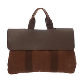 HERMES エルメス ヴァルパライソ MM ブラウン □J刻(2006年頃) ユニセックス トワルシェブロン/ヴォーグミ ハンドバッグ Bランク 中古 銀蔵