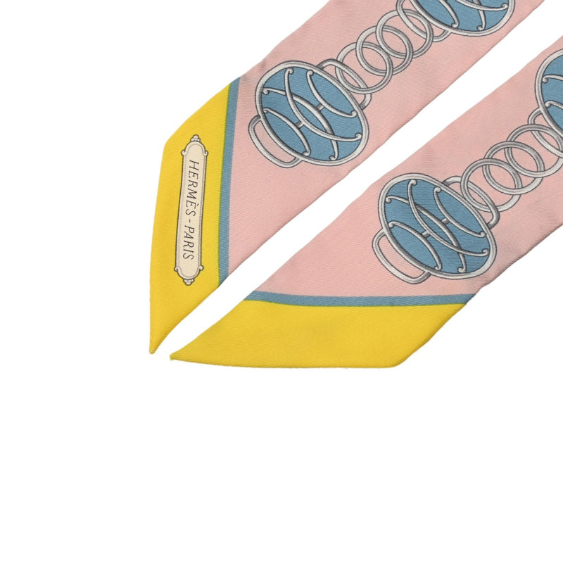 HERMES エルメス ツイリー LIFT PROFILE マルチカラー レディース シルク100％ スカーフ Bランク 中古 銀蔵