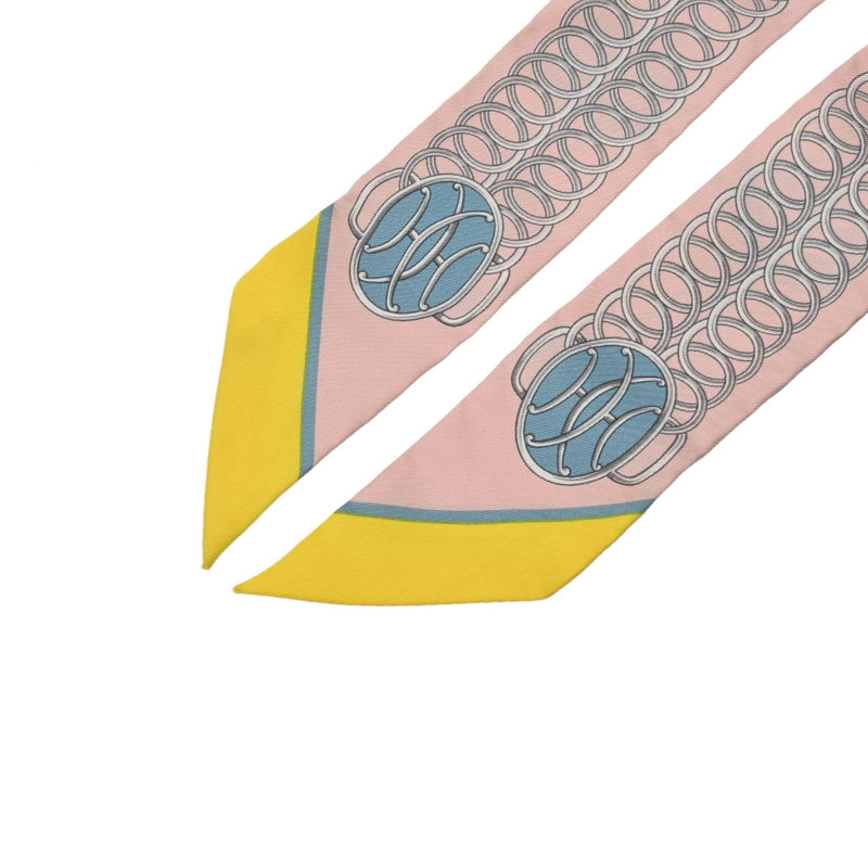 HERMES エルメス ツイリー LIFT PROFILE マルチカラー レディース シルク100％ スカーフ Bランク 中古 銀蔵