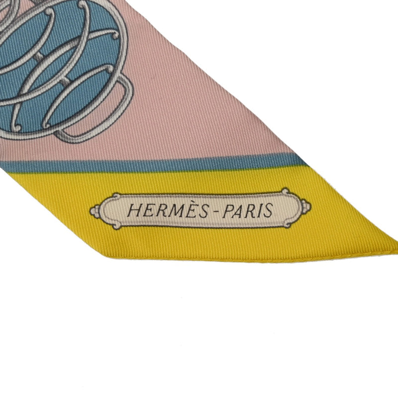 HERMES エルメス ツイリー LIFT PROFILE マルチカラー レディース シルク100％ スカーフ Bランク 中古 銀蔵