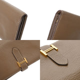 HERMES エルメス ベアン スフレ エトゥープ B刻印(2023年頃) レディース シェーブル 長財布 Bランク 中古 銀蔵