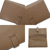 HERMES エルメス ベアン スフレ エトゥープ B刻印(2023年頃) レディース シェーブル 長財布 Bランク 中古 銀蔵