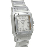 カルティエ サントスガルベ LM 20周年限定 W20040D6 シルバー ボーイズ 腕時計 自動巻き 中古 銀蔵