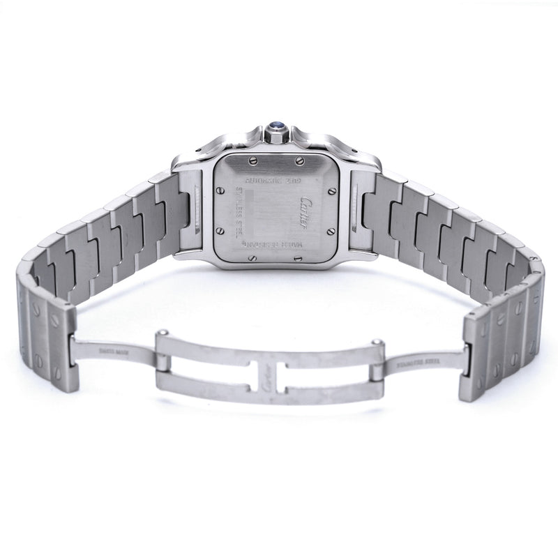 カルティエ サントスガルベ LM 20周年限定 W20040D6 シルバー ボーイズ 腕時計 自動巻き 中古 銀蔵