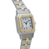 カルティエ サントスガルベ ゴドロンブレス アンティーク ホワイト レディース 腕時計 自動巻き 中古 銀蔵