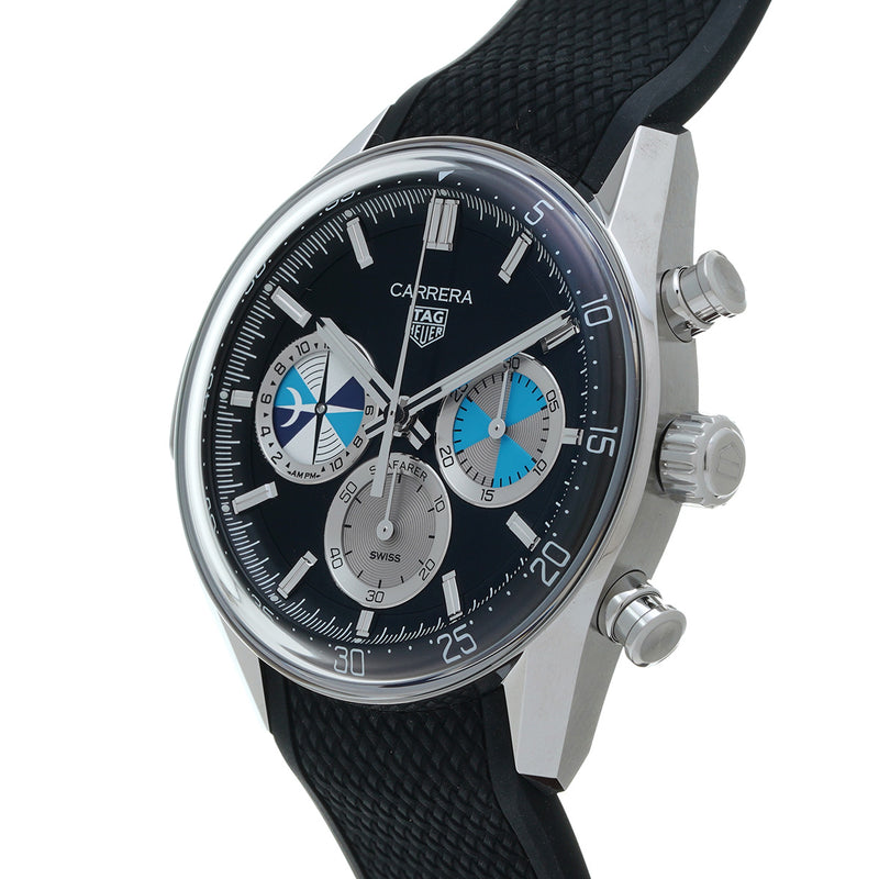 タグホイヤー カレラ シーファーラー×ホディンキー 世界限定968本 CBS2014.FT6293 ブラック メンズ 腕時計 自動巻き 中古 銀蔵