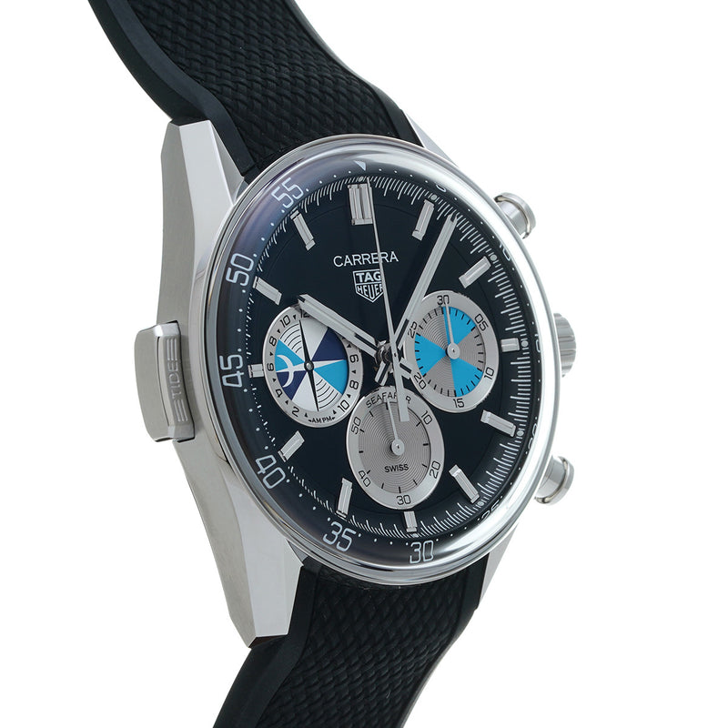 タグホイヤー カレラ シーファーラー×ホディンキー 世界限定968本 CBS2014.FT6293 ブラック メンズ 腕時計 自動巻き 中古 銀蔵