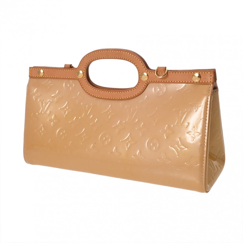 LOUIS VUITTON ルイヴィトン モノグラムヴェルニ ロクスバリードライブ ノワゼット M91372 レディース ヴェルニ ハンドバッグ Bランク 中古 銀蔵