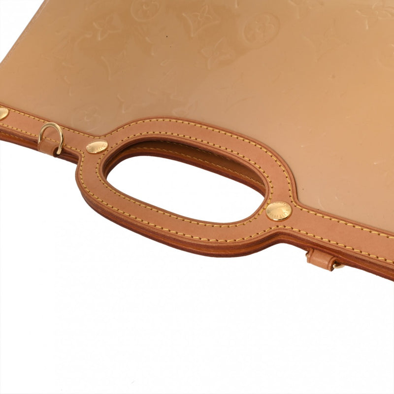 LOUIS VUITTON ルイヴィトン モノグラムヴェルニ ロクスバリードライブ ノワゼット M91372 レディース ヴェルニ ハンドバッグ Bランク 中古 銀蔵