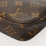 LOUIS VUITTON ルイヴィトン モノグラム ポシェット アクセソワール ブラウン M51980 レディース モノグラムキャンバス アクセサリーポーチ Bランク 中古 銀蔵