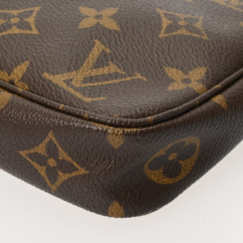 LOUIS VUITTON ルイヴィトン モノグラム ポシェット アクセソワール ブラウン M51980 レディース モノグラムキャンバス アクセサリーポーチ Bランク 中古 銀蔵