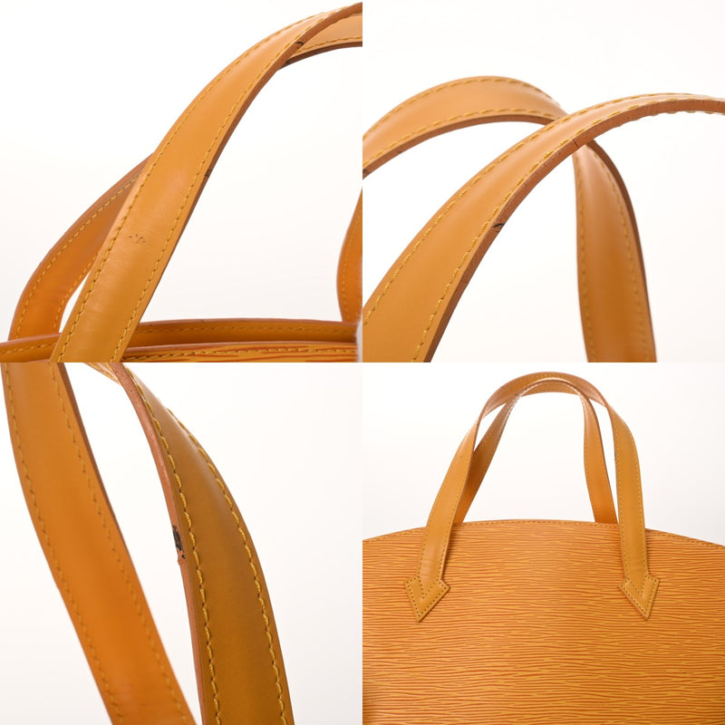 LOUIS VUITTON ルイヴィトン エピ サンジャック タッシリイエロー M52279 レディース レザー ハンドバッグ Bランク 中古 銀蔵