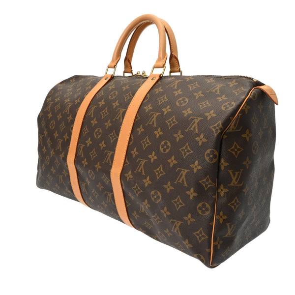 LOUIS VUITTON ルイヴィトン モノグラム キーポル 50 ブラウン M41426 レディース モノグラムキャンバス ボストンバッグ ABランク 中古 銀蔵