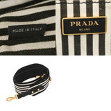 PRADA プラダ カナパ ミニ ブラック 1BG439 レディース キャンバス ハンドバッグ ABランク 中古 銀蔵