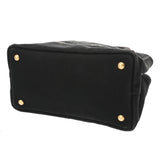 PRADA プラダ カナパ ミニ ブラック 1BG439 レディース キャンバス ハンドバッグ ABランク 中古 銀蔵