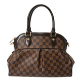 LOUIS VUITTON ルイヴィトン ダミエ トレヴィ PM ブラウン N51997 レディース ダミエキャンバス ハンドバッグ ABランク 中古 銀蔵