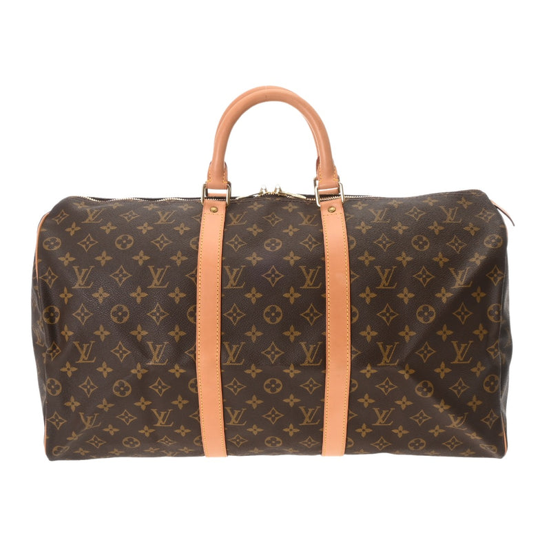 LOUIS VUITTON ルイヴィトン モノグラム キーポル 50 ブラウン M41426 ユニセックス モノグラムキャンバス ボストンバッグ ABランク 中古 銀蔵