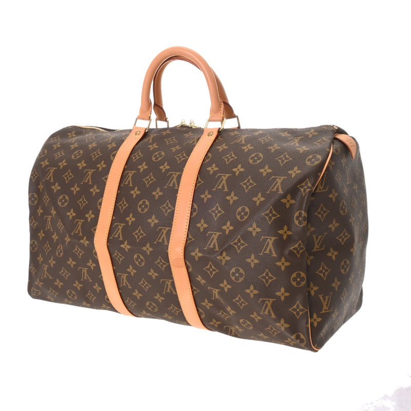LOUIS VUITTON ルイヴィトン モノグラム キーポル 50 ブラウン M41426 ユニセックス モノグラムキャンバス ボストンバッグ ABランク 中古 銀蔵