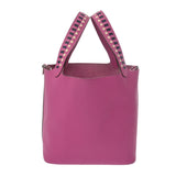 HERMES エルメス ピコタンロック PM マグノリア/ブルーサフィール/クレ C刻印(2018年頃) レディース エプソン ハンドバッグ ABランク 中古 銀蔵