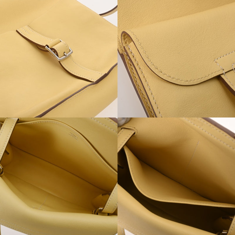 HERMES エルメス アルザンミニ ジョーヌプッサン X刻印(2016年頃) レディース ヴォースイフト ハンドバッグ Aランク 中古 銀蔵