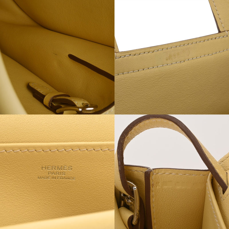 HERMES エルメス アルザンミニ ジョーヌプッサン X刻印(2016年頃) レディース ヴォースイフト ハンドバッグ Aランク 中古 銀蔵