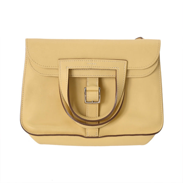 HERMES エルメス アルザンミニ ジョーヌプッサン X刻印(2016年頃) レディース ヴォースイフト ハンドバッグ Aランク 中古 銀蔵