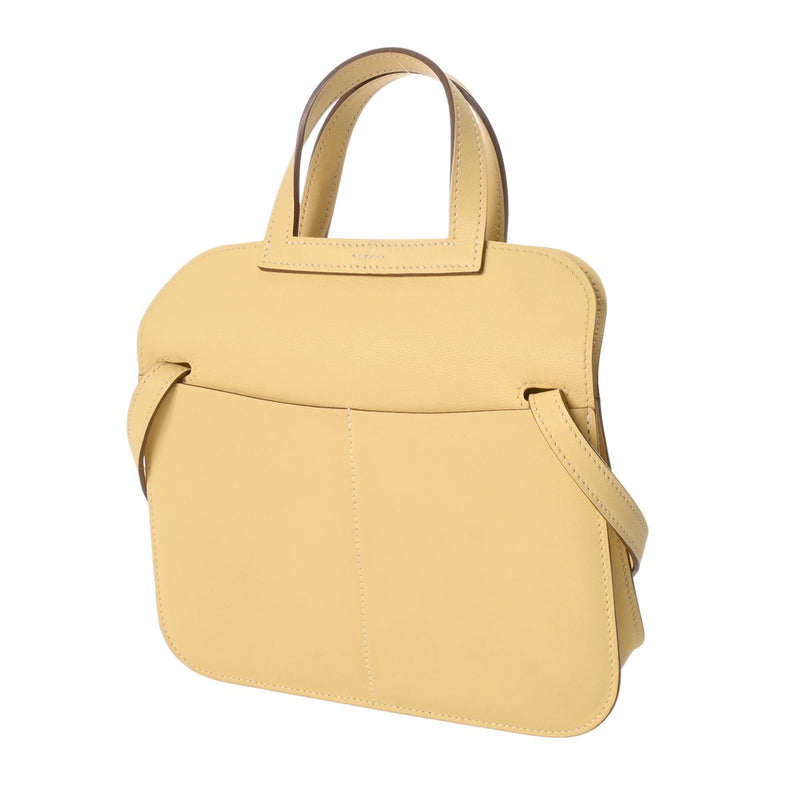 HERMES エルメス アルザンミニ ジョーヌプッサン X刻印(2016年頃) レディース ヴォースイフト ハンドバッグ Aランク 中古 銀蔵