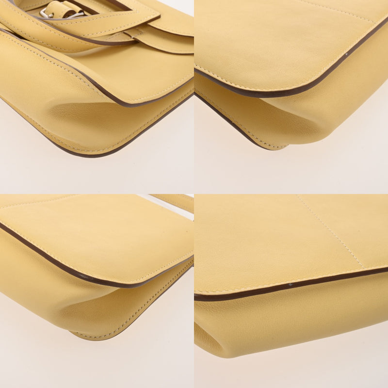 HERMES エルメス アルザンミニ ジョーヌプッサン X刻印(2016年頃) レディース ヴォースイフト ハンドバッグ Aランク 中古 銀蔵