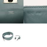 HERMES エルメス ツールボックス 20 2WAY ブルーアトール □R刻印(2014年頃) レディース エバーカラー グリズリー ハンドバッグ Bランク 中古 銀蔵