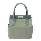 HERMES エルメス ツールボックス 20 2WAY ブルーアトール □R刻印(2014年頃) レディース エバーカラー グリズリー ハンドバッグ Bランク 中古 銀蔵
