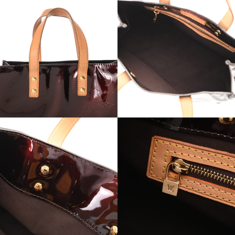 LOUIS VUITTON ルイヴィトン モノグラムヴェルニ リード PM アマラント M91993 レディース ヴェルニ ハンドバッグ Bランク 中古 銀蔵