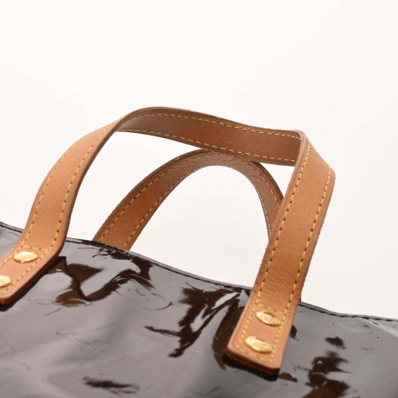 LOUIS VUITTON ルイヴィトン モノグラムヴェルニ リード PM アマラント M91993 レディース ヴェルニ ハンドバッグ Bランク 中古 銀蔵