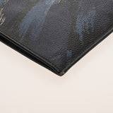 LOUIS VUITTON ルイヴィトン カモフラージュ ポシェットジュール GM ネイビー N64437 メンズ カモフラージュ キャンバス クラッチバッグ ABランク 中古 銀蔵