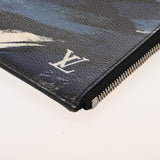 LOUIS VUITTON ルイヴィトン カモフラージュ ポシェットジュール GM ネイビー N64437 メンズ カモフラージュ キャンバス クラッチバッグ ABランク 中古 銀蔵