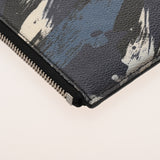 LOUIS VUITTON ルイヴィトン カモフラージュ ポシェットジュール GM ネイビー N64437 メンズ カモフラージュ キャンバス クラッチバッグ ABランク 中古 銀蔵