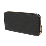 LOUIS VUITTON ルイヴィトン モノグラムアンプラント ジッピーウォレット ノワール M61864 レディース レザー 長財布 Aランク 中古 銀蔵