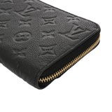 LOUIS VUITTON ルイヴィトン モノグラムアンプラント ジッピーウォレット ノワール M61864 レディース レザー 長財布 Aランク 中古 銀蔵