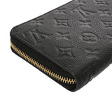 LOUIS VUITTON ルイヴィトン モノグラムアンプラント ジッピーウォレット ノワール M61864 レディース レザー 長財布 Aランク 中古 銀蔵