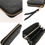 LOUIS VUITTON ルイヴィトン モノグラムアンプラント ジッピーウォレット ノワール M61864 レディース レザー 長財布 ABランク 中古 銀蔵
