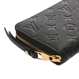 LOUIS VUITTON ルイヴィトン モノグラムアンプラント ジッピーウォレット ノワール M61864 レディース レザー 長財布 ABランク 中古 銀蔵