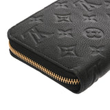 LOUIS VUITTON ルイヴィトン モノグラムアンプラント ジッピーウォレット ノワール M61864 レディース レザー 長財布 ABランク 中古 銀蔵