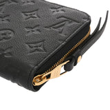LOUIS VUITTON ルイヴィトン モノグラムアンプラント ジッピーウォレット ノワール M61864 レディース レザー 長財布 ABランク 中古 銀蔵